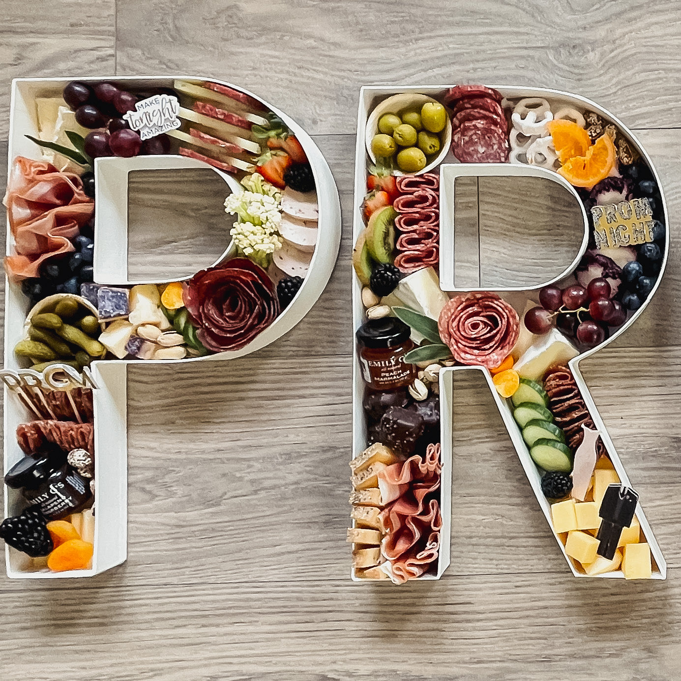 Charcuterie Numbers & Letters