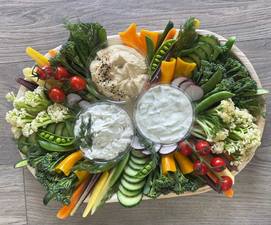 Crudité Platter with Dips – Abundant Graze